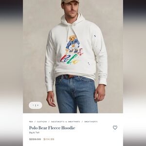 Polo Bear Fleece Hoodie
